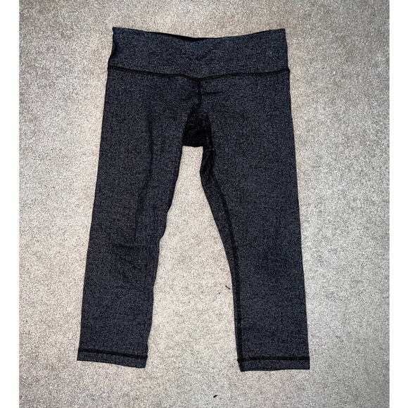 Lululemon herringbone cropped leggings size 6 - Picture 1 of 6